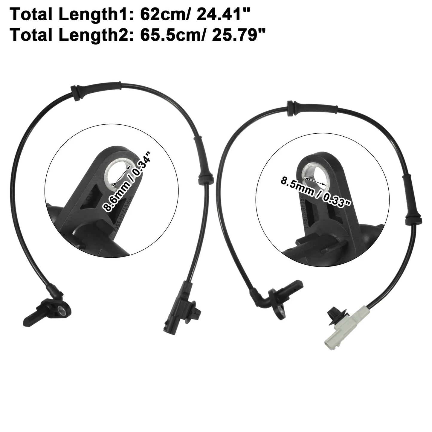 ABS Wheel Speed Sensor Set for Nissan Versa, Versa Note (2014-2019)