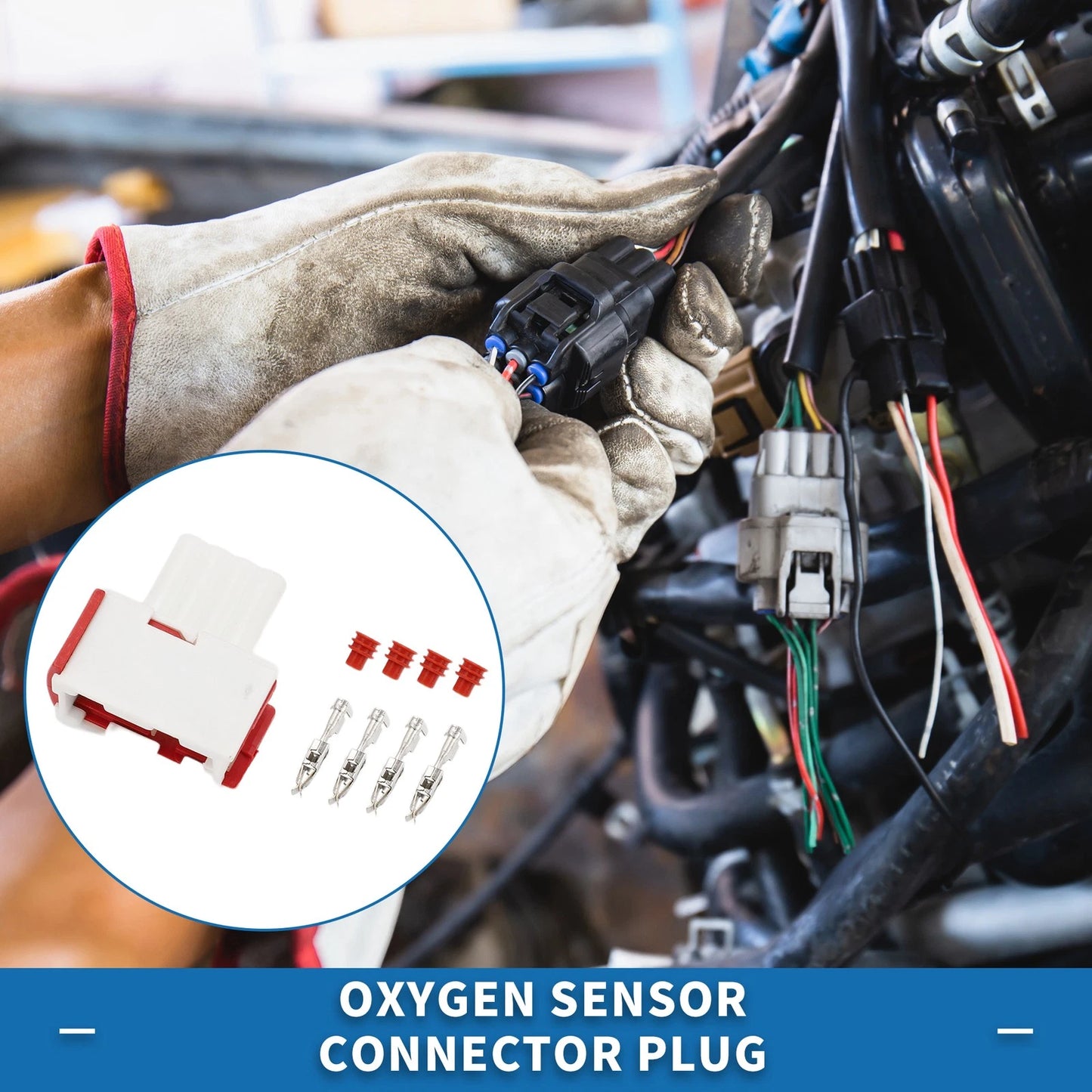 4 Pin Oxygen Sensor Connector Plug for Peugeot Citroen (2000-2010)