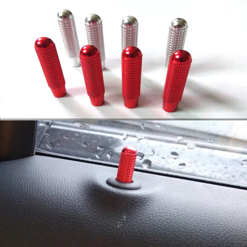 4pcs Stainless Metal 4 Door Lock Pins Knob fit For Benz GLC C E Class 2016-2018