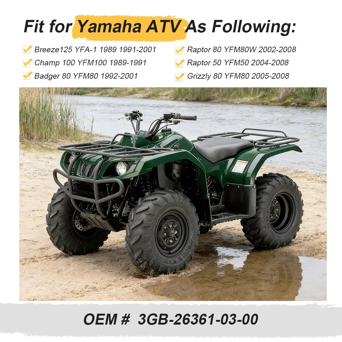 RH Front Brake Cable for Yamaha