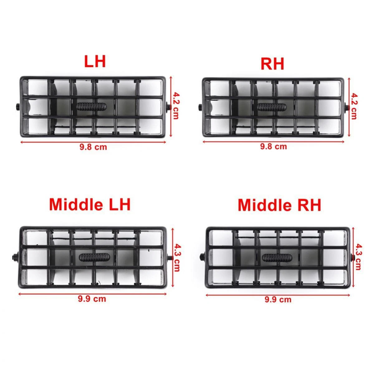 For Nissan Navara D21 Truck 1986-97 Air-Con Vent Grille Cover Trim Black 7 PCS