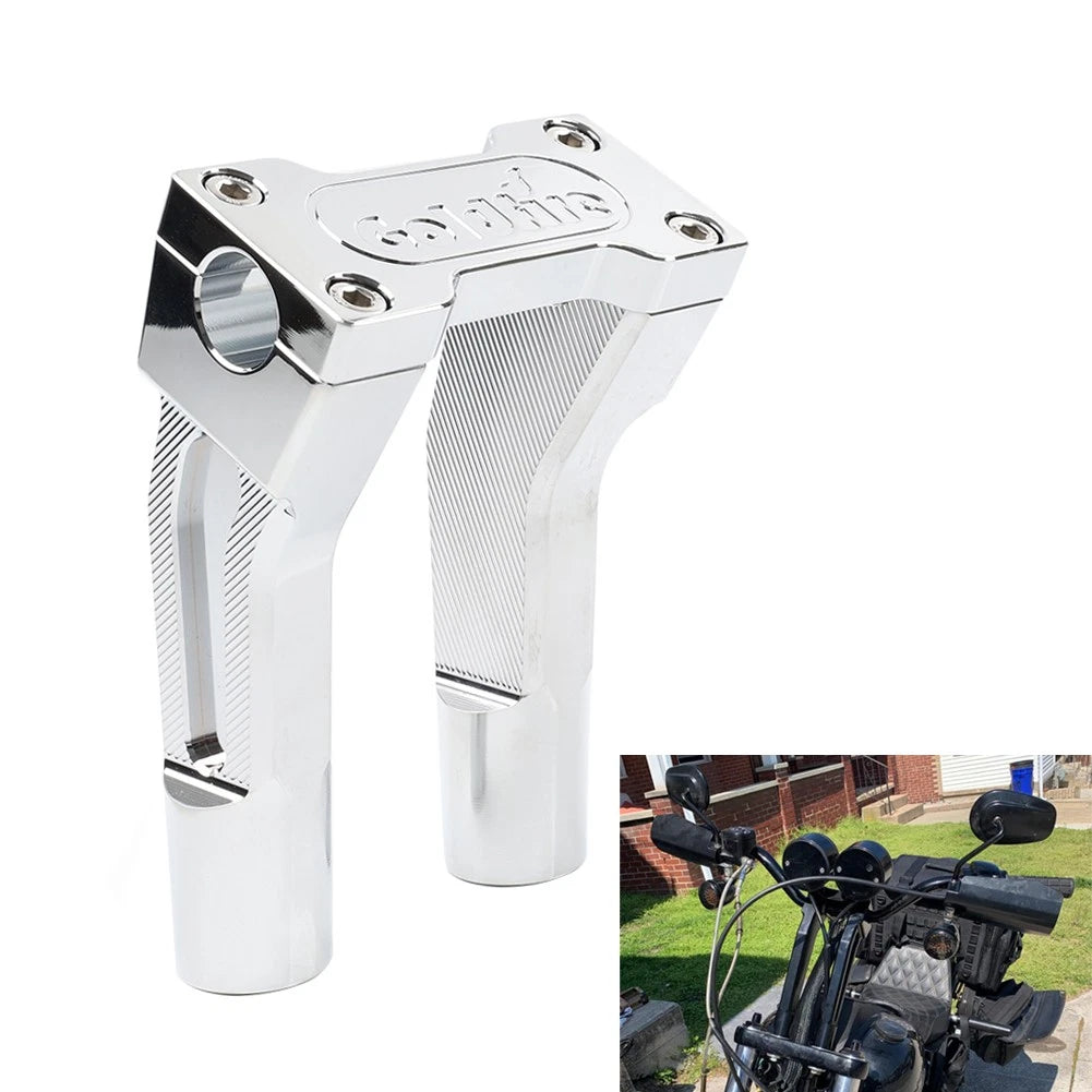 Chrome 6'' Pullback Handlebar Risers Clamp for Harley 1'' Handlebar