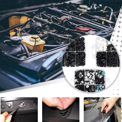800x Car Retainer Clips Fasteners Push Trim Rivet Bumper Kit for Auto