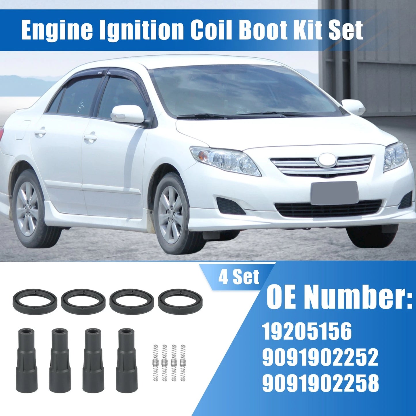 4 x Ignition Coil Boot for Toyota