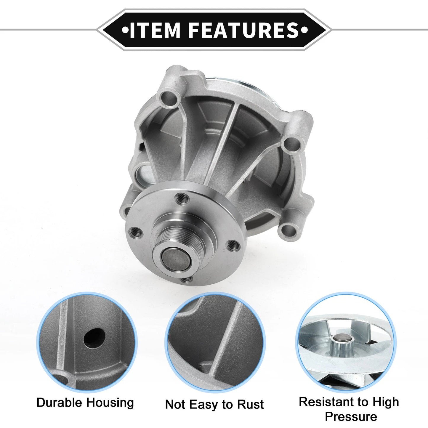 Water Pump for Ford Expedition, F-150, Lincoln Mark LT (2003-2006)