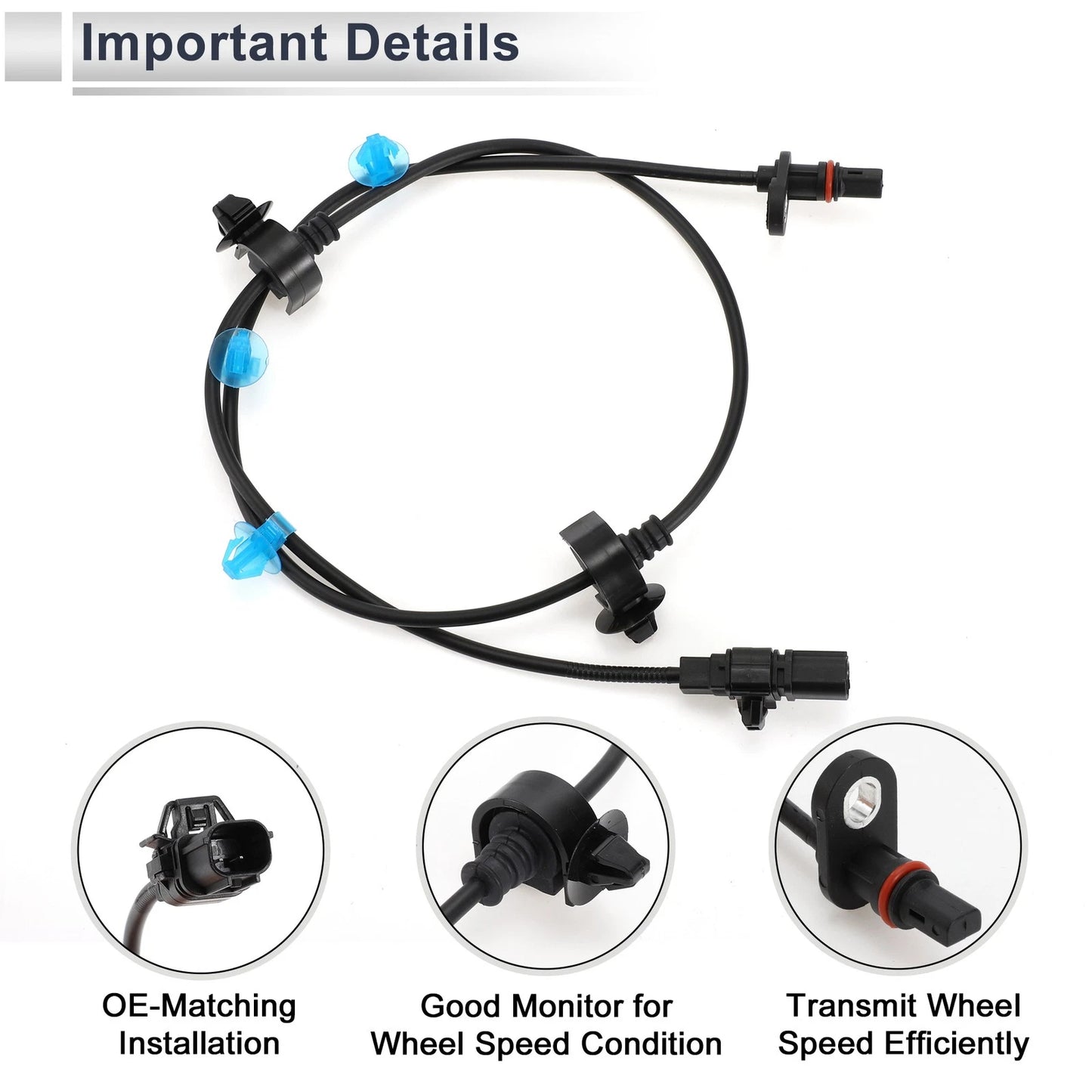 ABS Wheel Speed Sensor for Acura RDX Rear Left