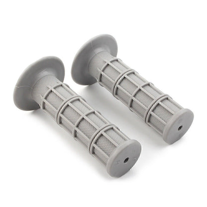 7/8" Soft Rubber Grey Pro Hand Grips for ATV MX Dirt Bike Enduro