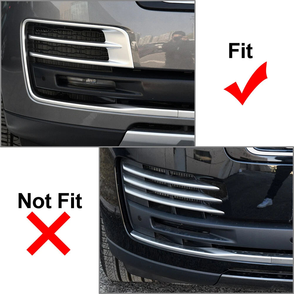 Front Bumper Fog Light Grille Molding Trim for Land Rover Range Rover (2018-2022)