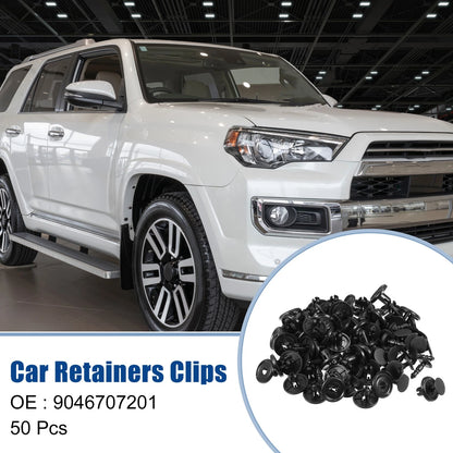 50 Pcs Front Fender Clips Rivets for Toyota