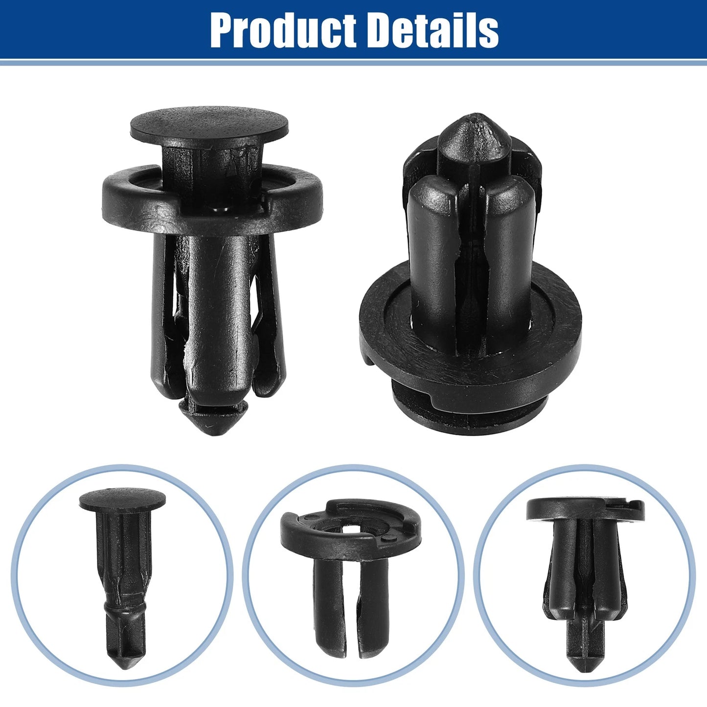 20 x Bumper Cover Push Type Retainer Clips for Nissan 240SX (1989-1998)