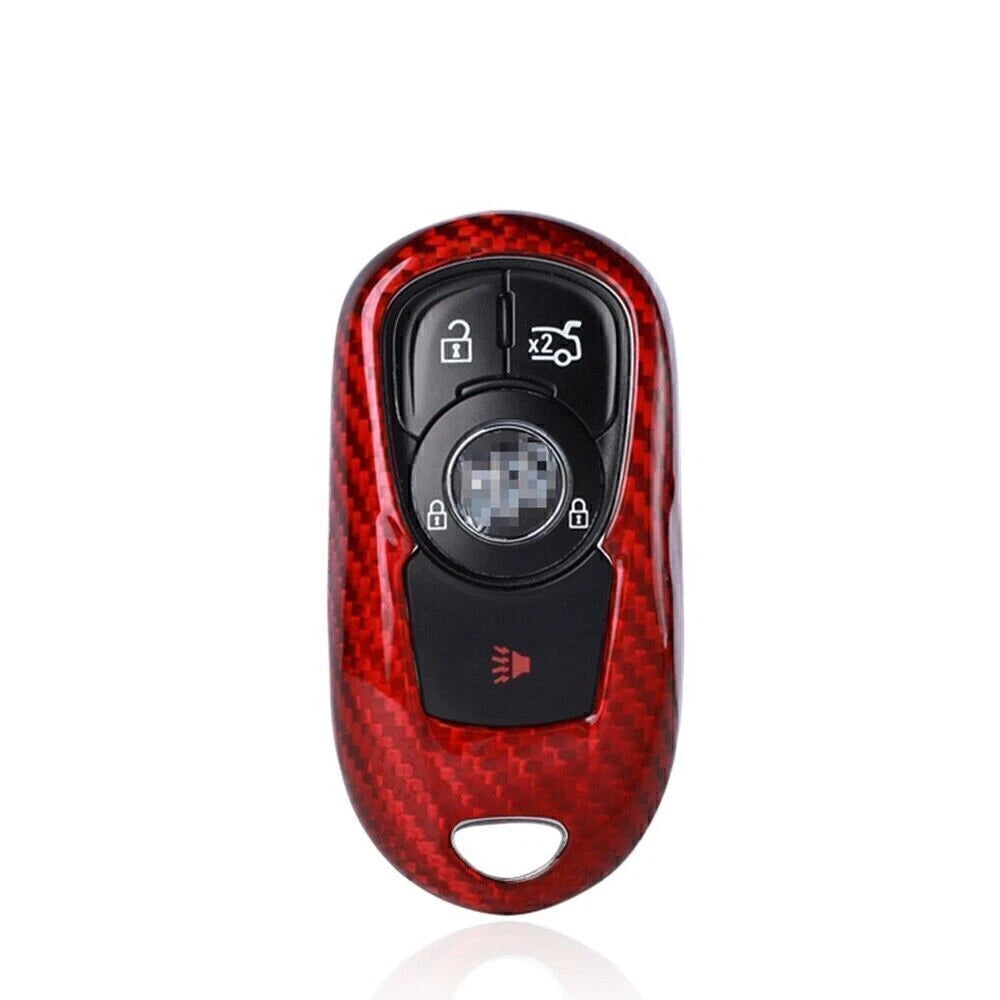 Red Carbon Fiber Key Cover Case for Buick GL8 (2016-2023)