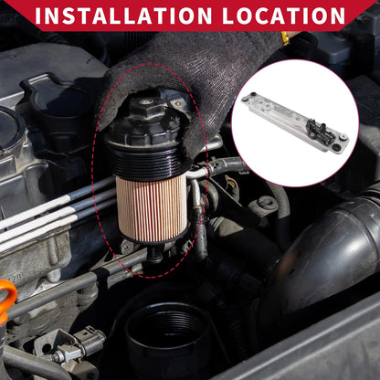 Engine Oil Cooler Oil Filter Housing with Bolt for BMW X5 X6
