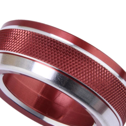Red Central Air Conditioning Volume Control Ring Trim for Ford Ranger (2023-2025)