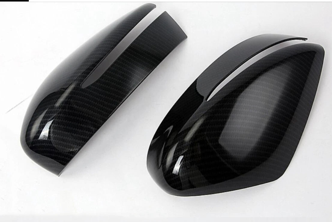 Rearview Mirror Side Lid Cover Trim for Nissan Kicks 2016-2020 2 x Carbon Fiber