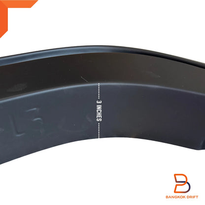 6 x Matte Black Fender Flares for Mitsubishi Triton Ute Double Cab (2015-2023)