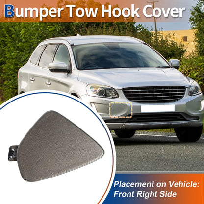 Front Right Tow Hook Cover for Volvo XC60 (2014-2017) Dark Gray