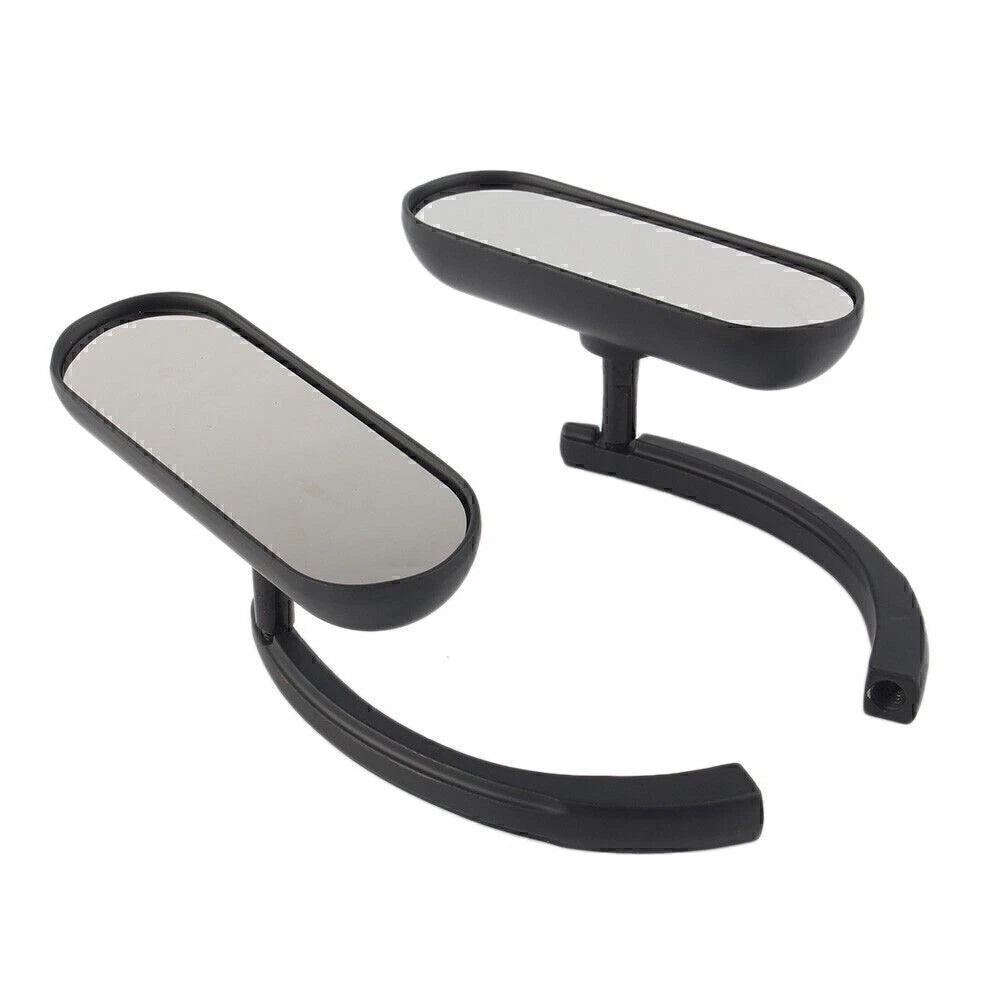 Black Rear View Side Mirrors for Harley Davidson - 1 Pair