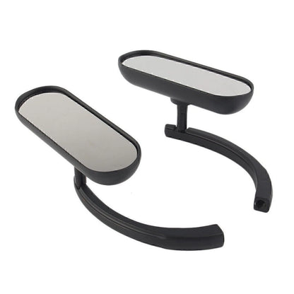 Black Rear View Side Mirrors for Harley Davidson - 1 Pair