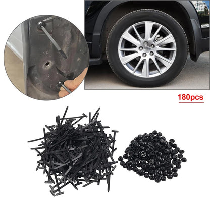 180Pcs Zip Tie Cable Buckle Self-Locking Fasteners for Car Daily Fixing