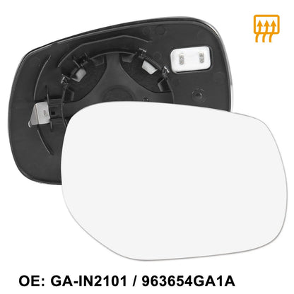 Mirror Glass w/ Backing Heated Passenger Side RH for Infiniti Q70 QX30 M70 Q60