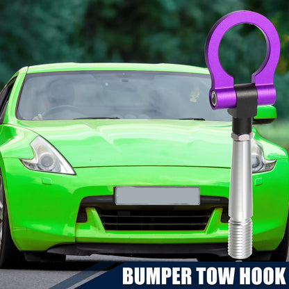 Purple Round Front Rear Bumper Tow Hook Eye Screw for Nissan