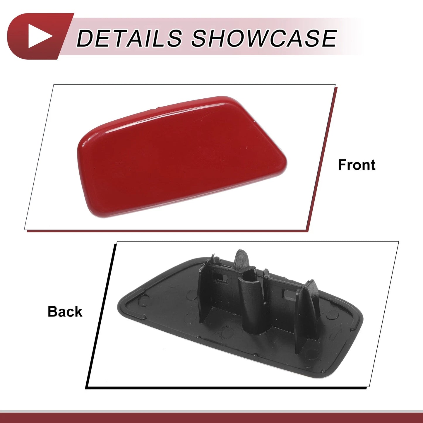 Red Front Right Washer Nozzle Cover for Subaru Forester (2009-2012)