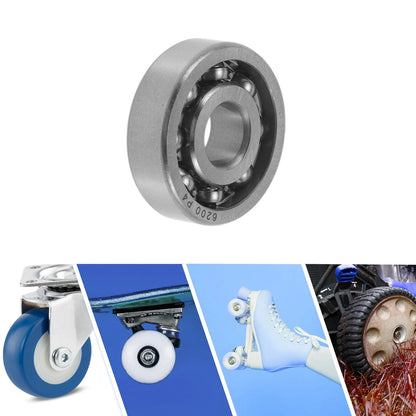 Deep Groove Ball Bearings 10x30x9mm Lubricated Bearings Silver Tone