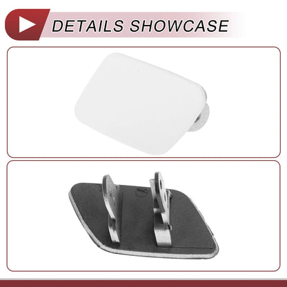 Front Left Bumper Trim Nozzle Cover for BMW X5 White (2007-2013)