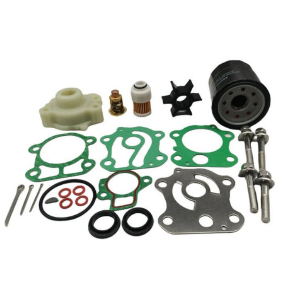 Outboard Maintenance Kit for Yamaha 50HP F50B 4-Stroke w/Thermostat, Oil Filter