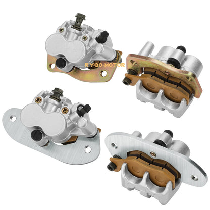 2x Front & Rear Brake Calipers w/pads for Yamaha Rhino 700 YXR700F (2008–2013)