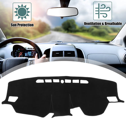Dashboard Cover Black Polyester Mat Protector for TOYOTA Rise (2019–2023)