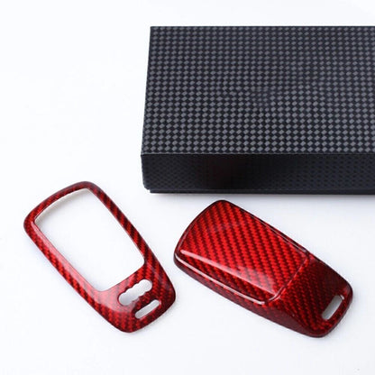 Carbon Fiber Key Case Cover for Audi A4 A5 S4 S5 Q5 Q7 TT (2010-2023)