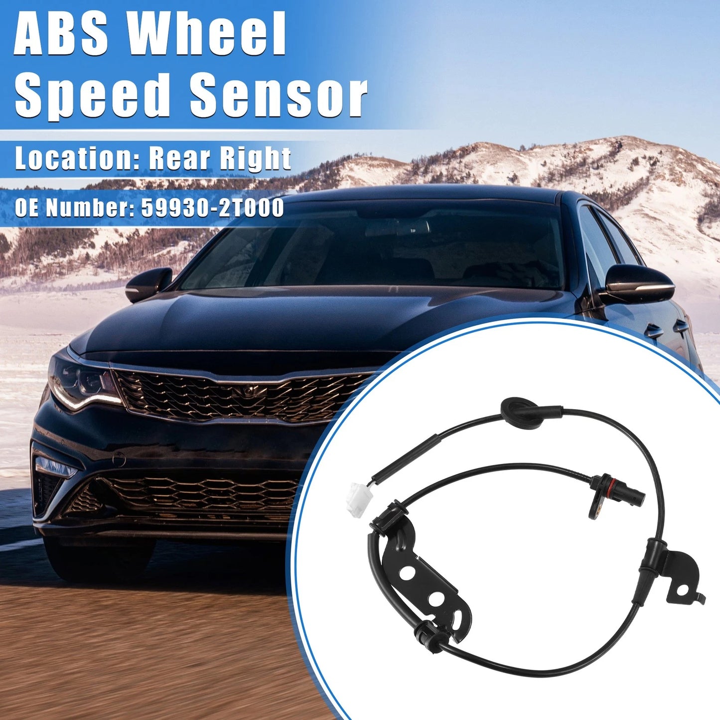 ABS Wheel Speed Sensor for Kia Optima Rear Right Side (2011-2015)