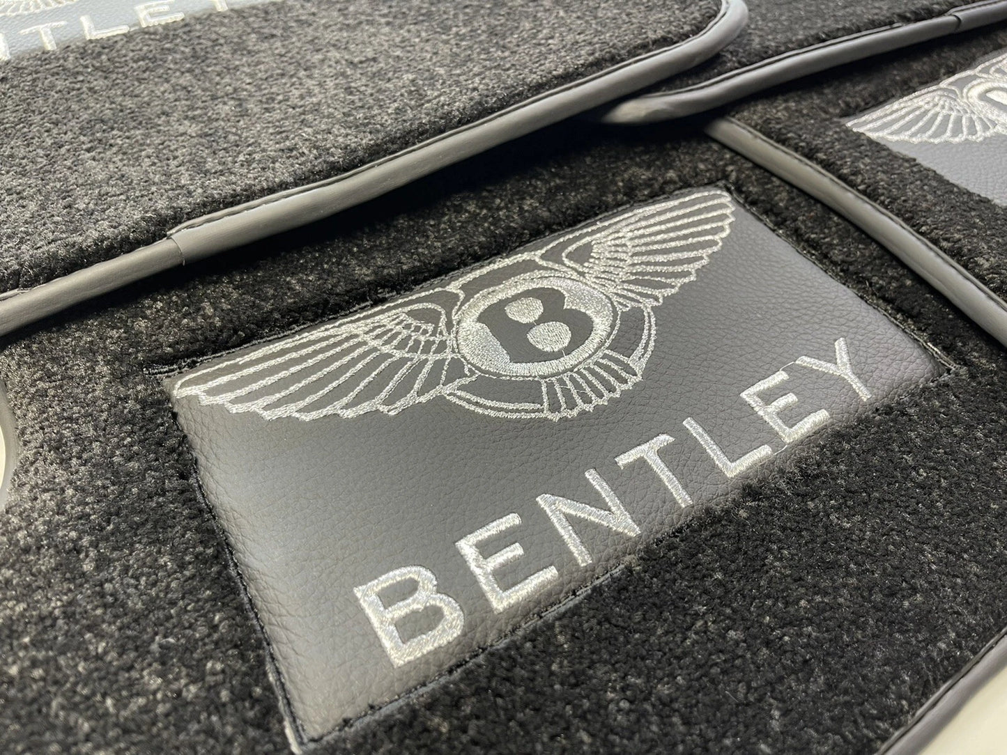 Premium Black Carpets Floor Mats Set for Bentley Continental GT