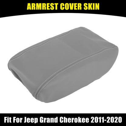 Center Console Lid Armrest Cover for Jeep Grand Cherokee (2011-2019) Gray