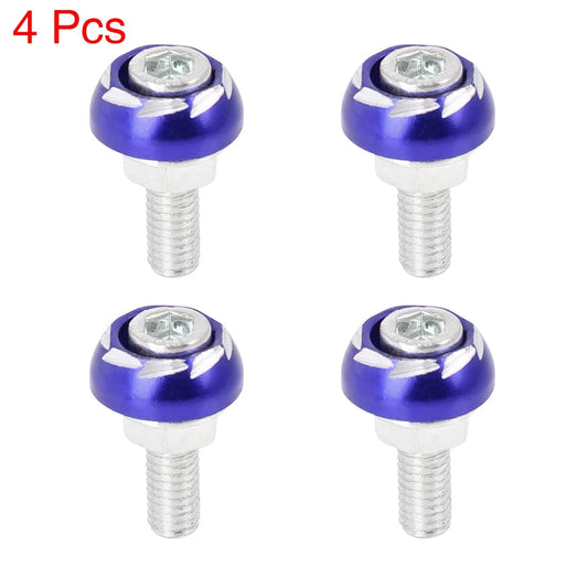 4pcs 6mm Metal Motorcycle License Plate Frame Bolt Screw for Make/Model