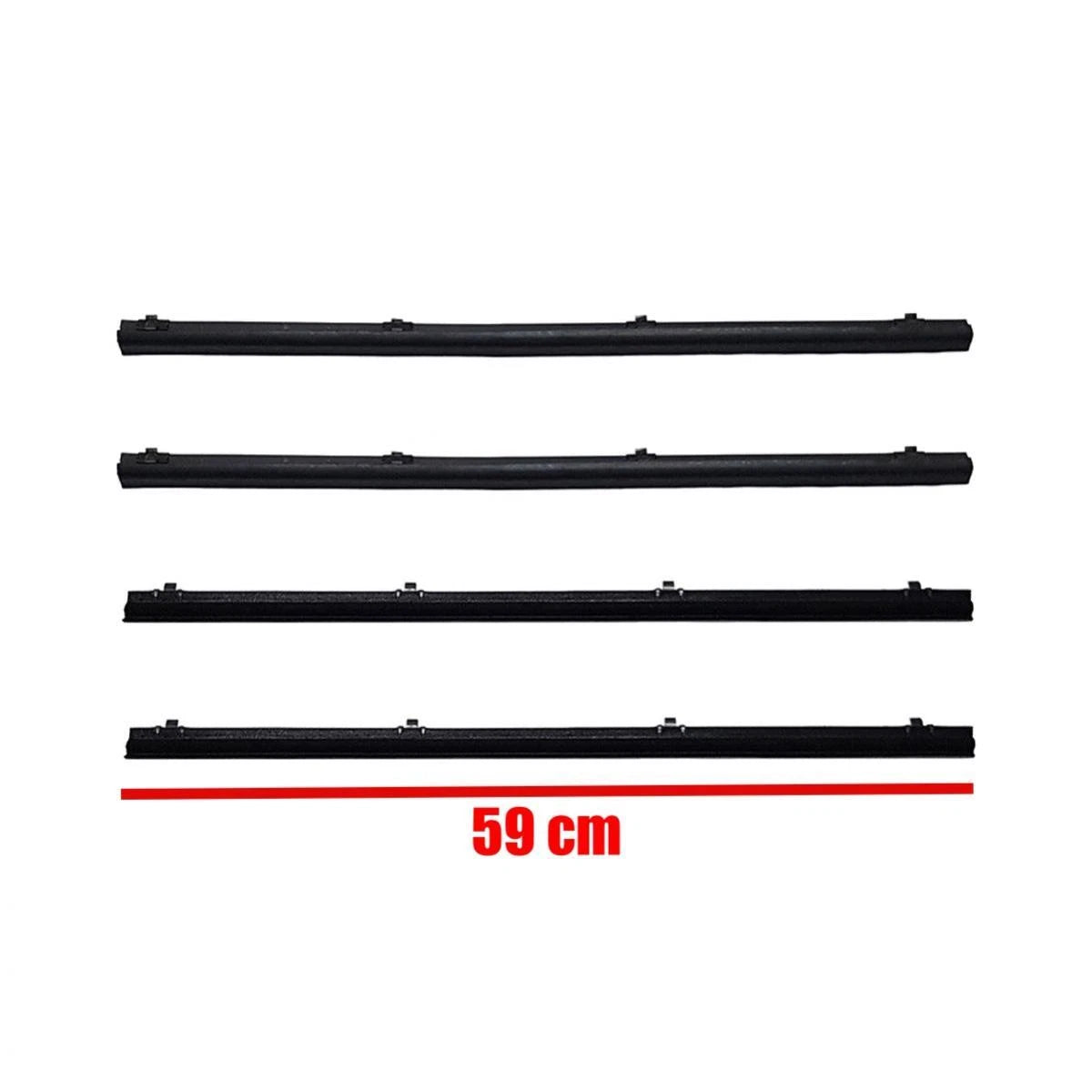 Set Weatherstrip Door Belt Outer Inner LH+RH with Vent Fit Datsun 720 Ute 80-86