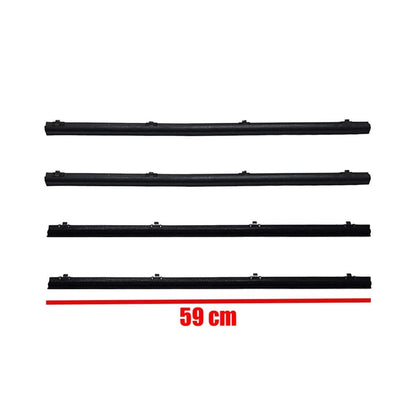 Set Weatherstrip Door Belt Outer Inner LH+RH with Vent Fit Datsun 720 Ute 80-86