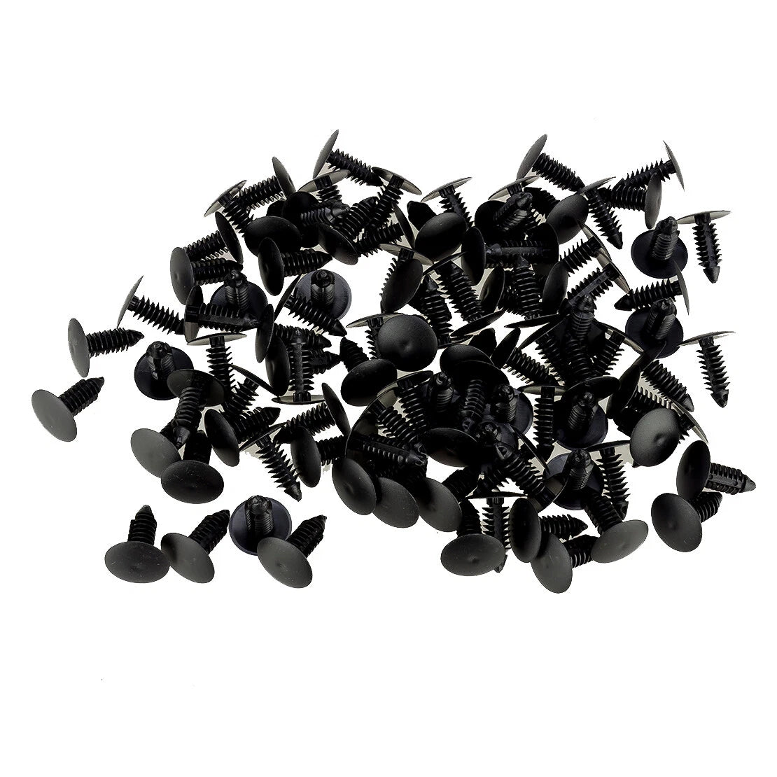 100 Pcs 8mm Bumper Clips Fasteners for Auto Car Fender Push Pins