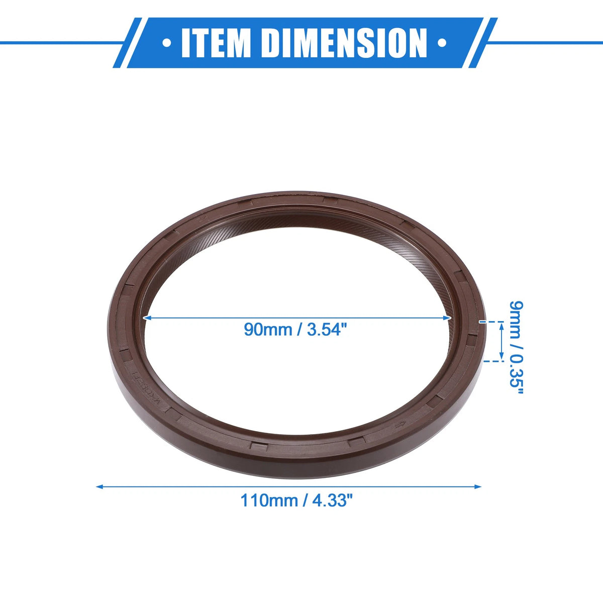Engine Crankshaft Oil Seals for Toyota Sienna (1998-2015) Rubber