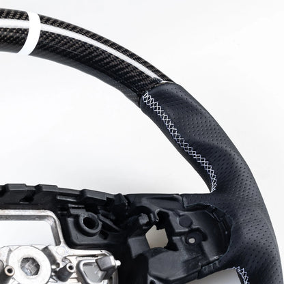 Carbon Fiber Flat Bottom Steering Wheel for Ford Focus Kuga (2020-2023)