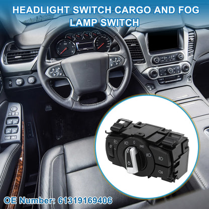 Headlight Switch for BMW 1 Series E82 2007-2013 - Plastic Black