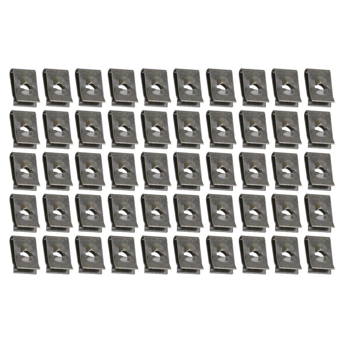 50pcs U-type Nut Clips for Car Bumper Inner Fender Trim Panel Wheel Well