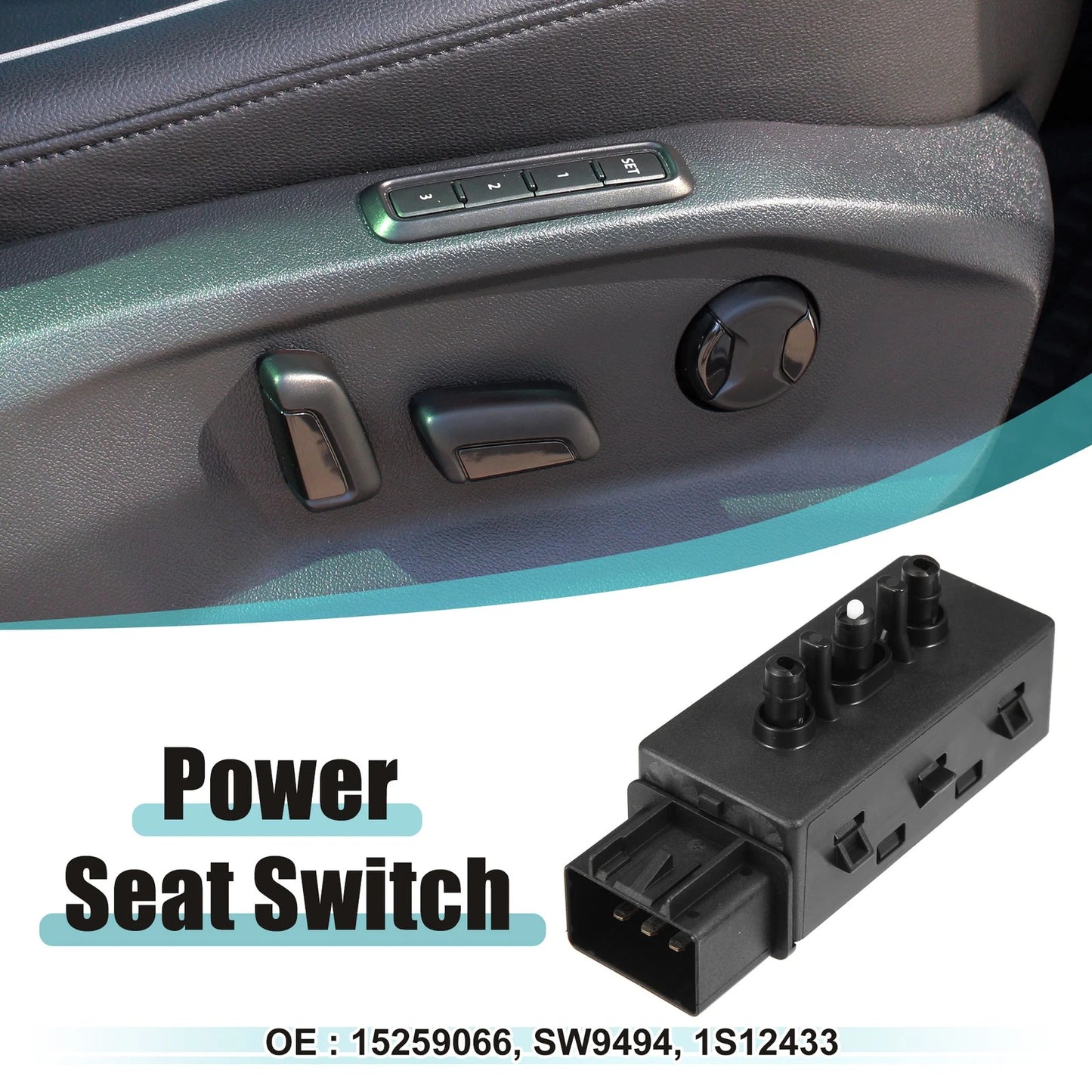 Front Left Side 6 Way Car Power Seat Switch for Buick Enclave (2008–2016)