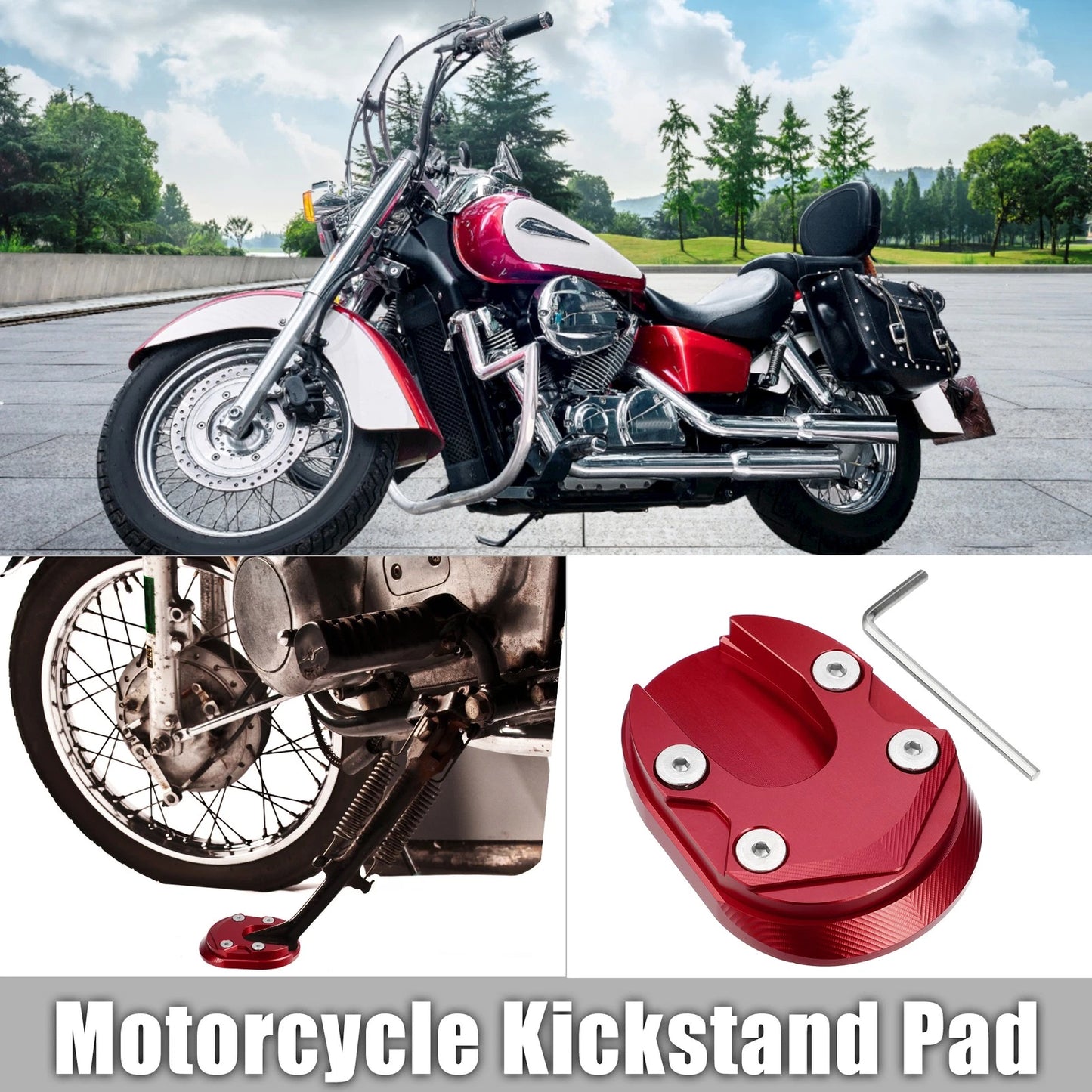1 Set Kickstand Plate Pad for Honda 125 (2013–2023)