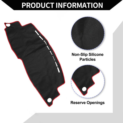 Dashboard Cover Mat for Honda Vezel RU1/2/3/4 RS (2013-2020) Black Red