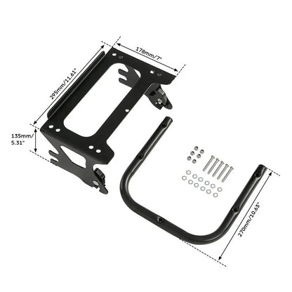 Detachable 2-Up Luggage Rack Docking Kit for Harley Touring (1997-2008)