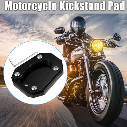 1 Set Kickstand Side Stand Plate Pad Black for Kawasaki Zx4rr (2023–2023)