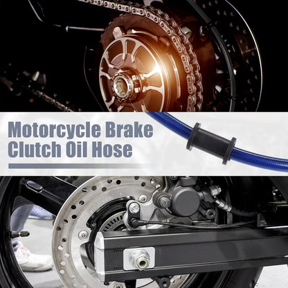 150cm 59.06" Brake Clutch Oil Hose Line Blue for Motorcycle