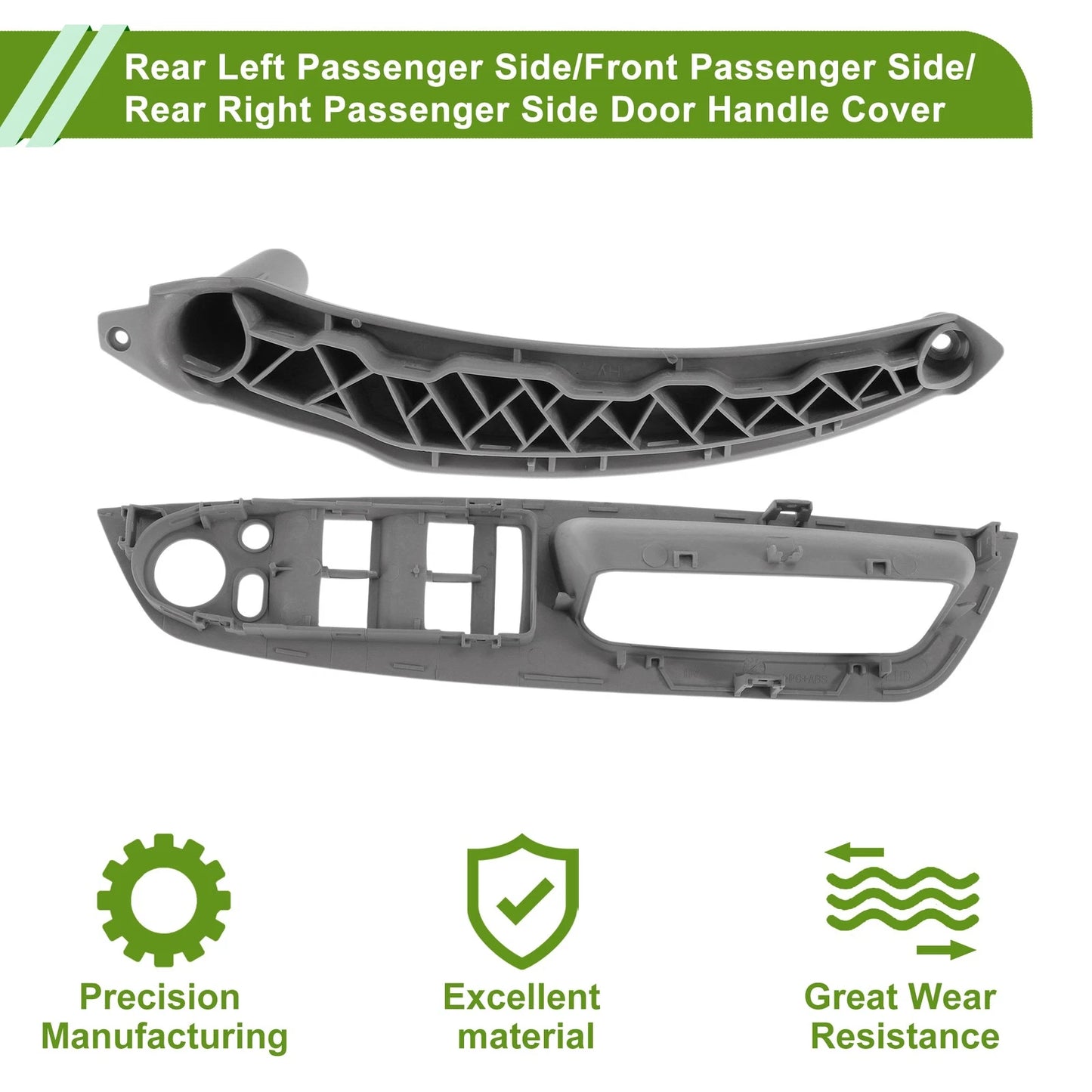 Door Panel Handle Trim Cover for BMW X5 E70 2007-2013 Gray